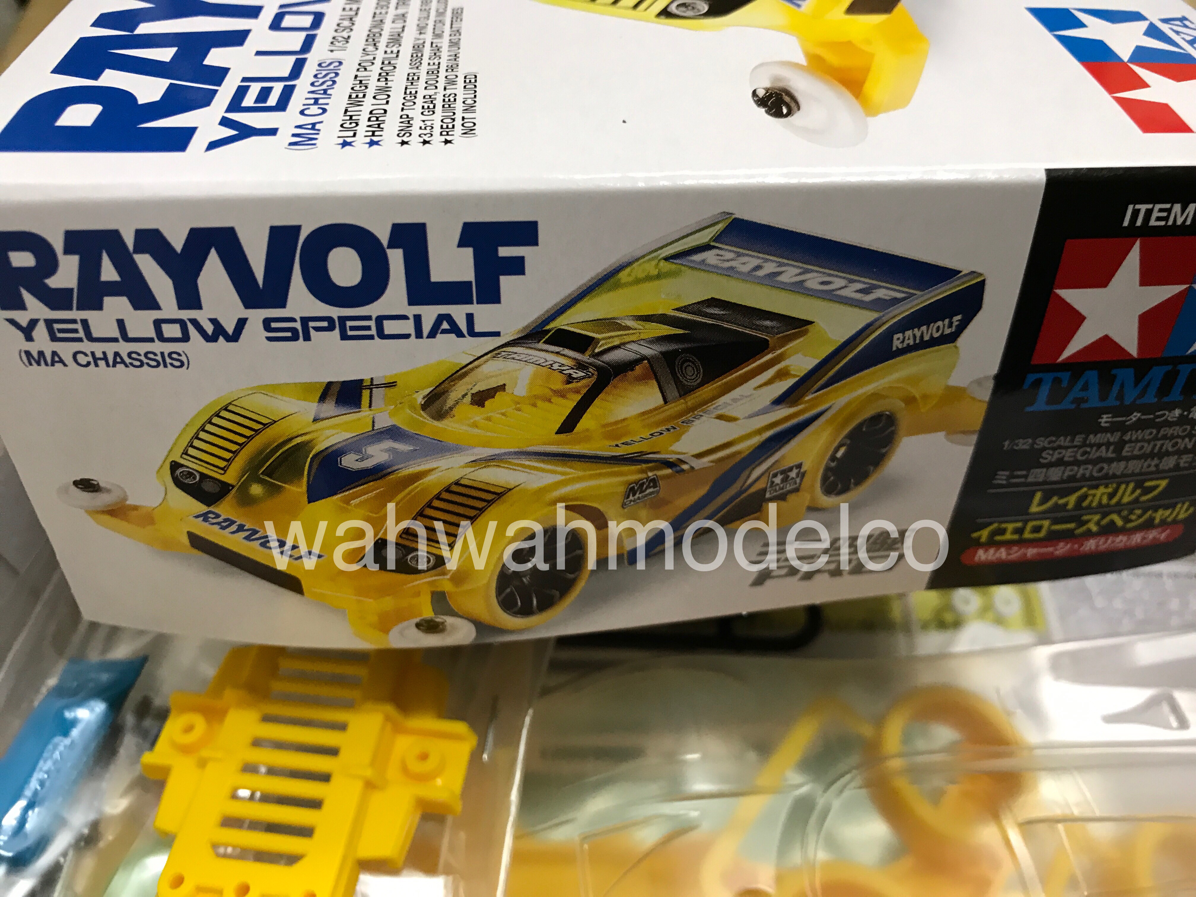 Tamiya 95338 1/32 Mini 4WD Rayvolf Yellow Special MA Chassis Model Kit 