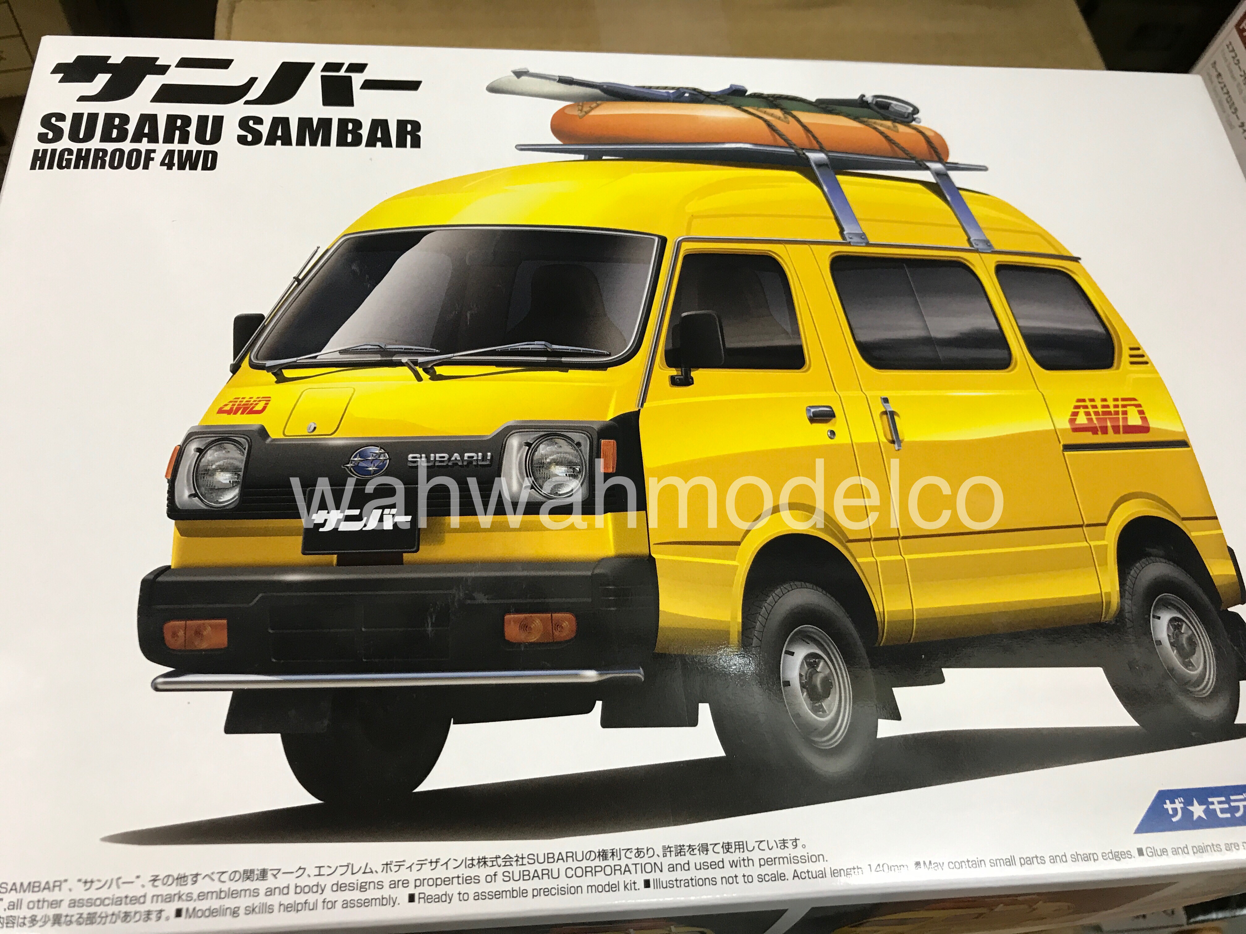 Aoshima 54222 The Model Car 55 SUBARU TT1 SAMBAR HIGH-ROOF