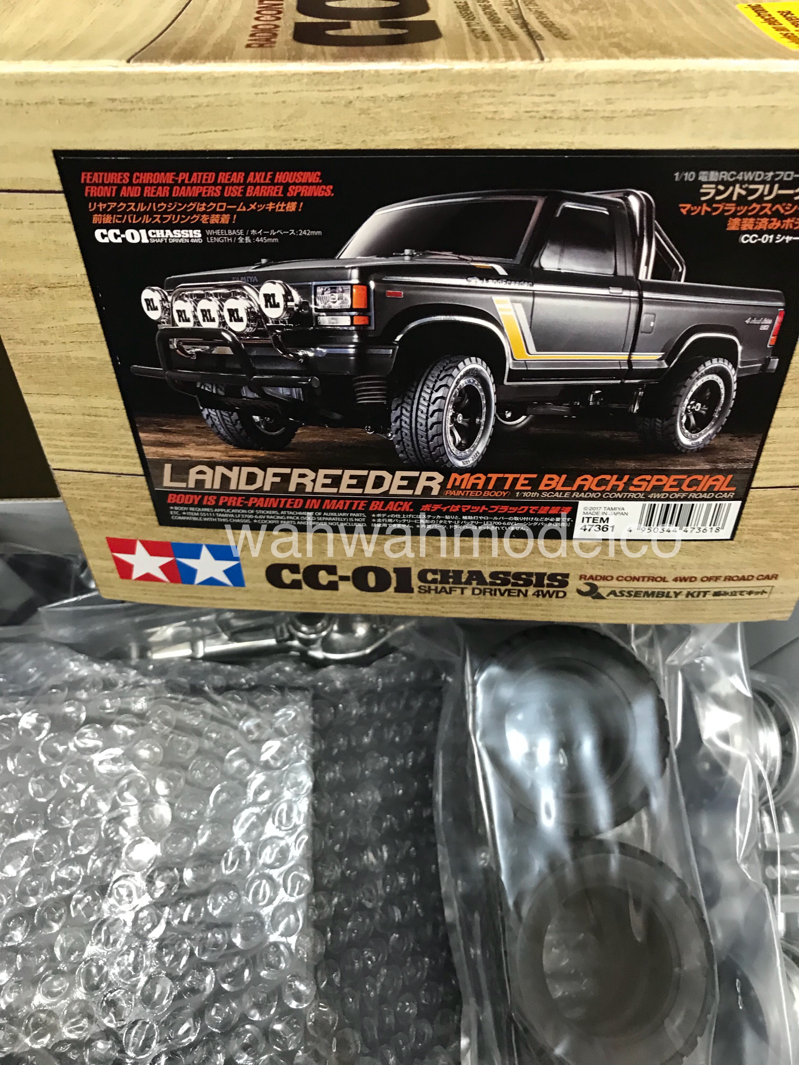 Tamiya 47361 1/10 RC Landfreeder Matte Black Sp. - Painted Body