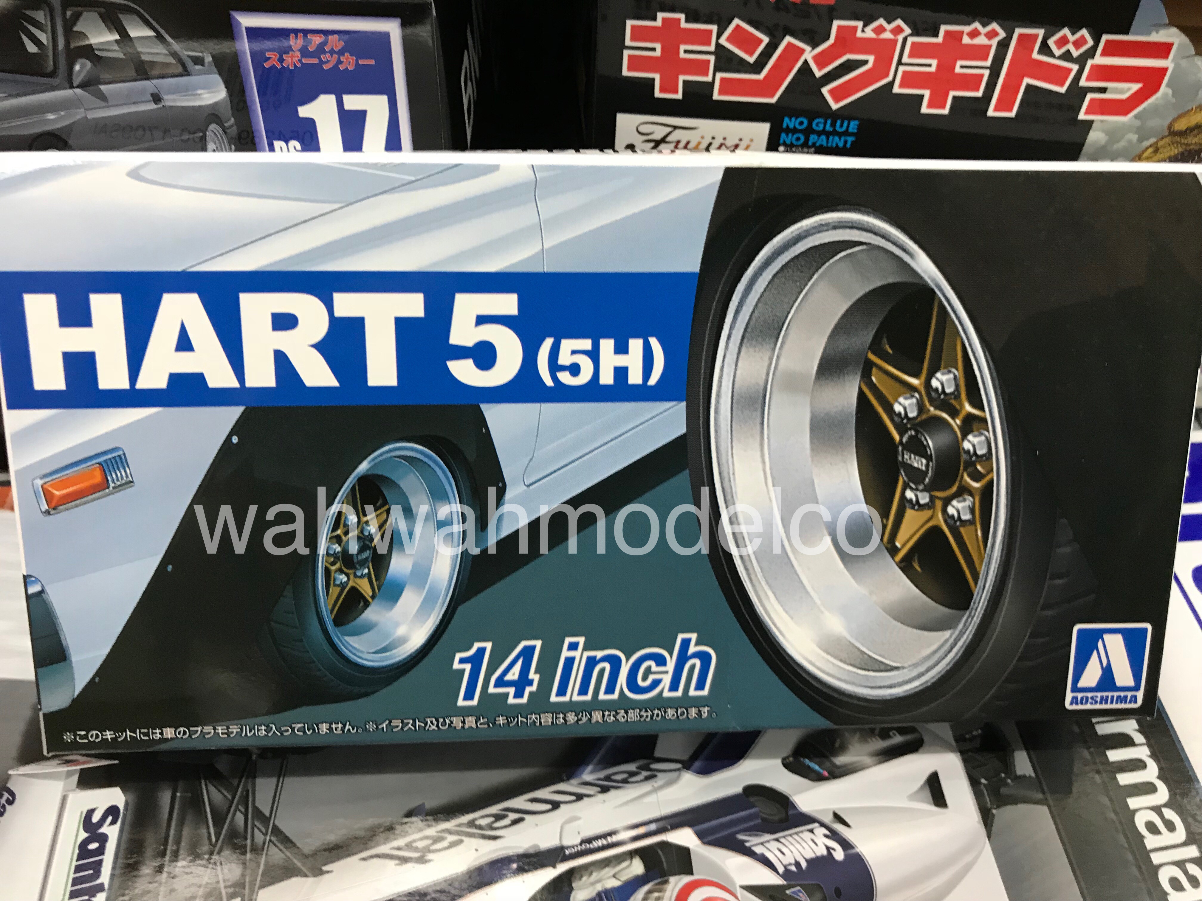 5h Model Kits AOSHIMA 54383 Tuned Parts 67 1/24 Mark I 14inch Tire & Wheel MA for sale online 