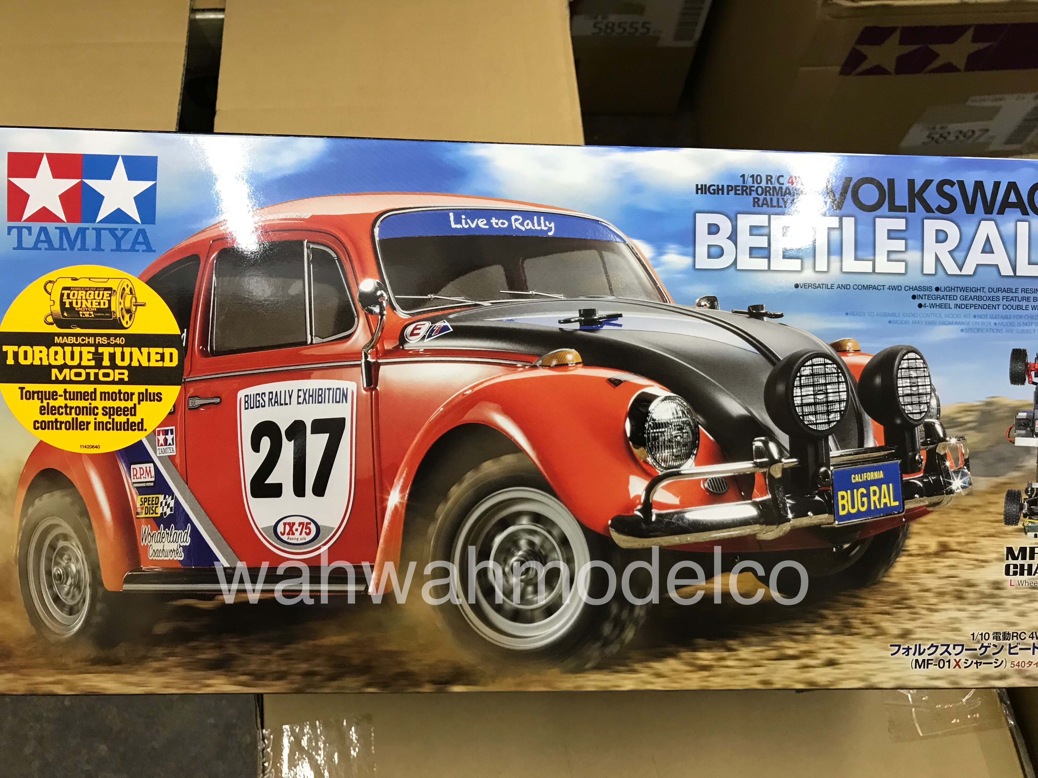 Tamiya 58650 VW Beetle Rally 4WD MF-01X RC Kit Three Battery Super Deal 