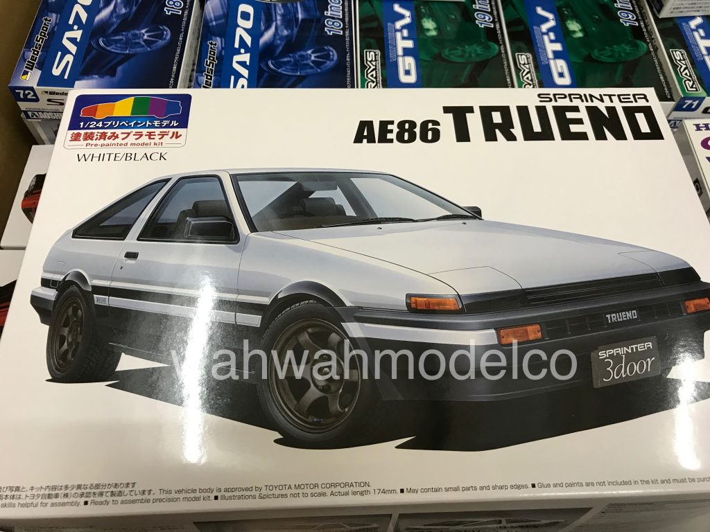 AOSHIMA 53157 SP Toyota Ae86 Trueno SPRINTER 1983 Red//black 1//24 Scale Kit for sale online