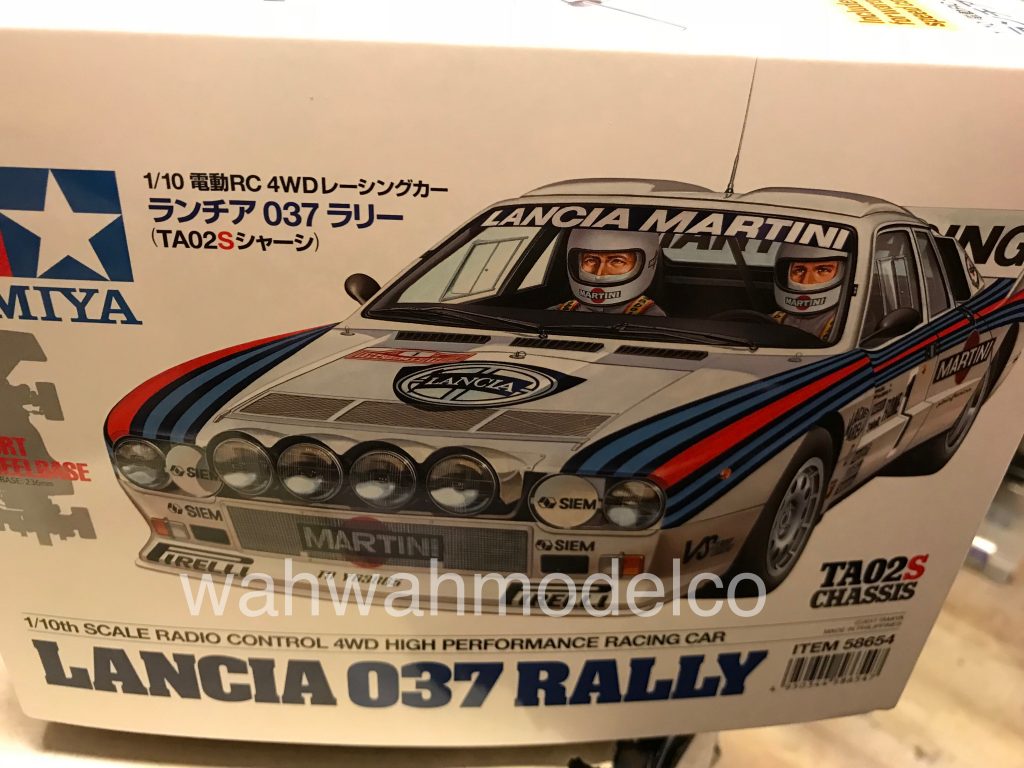 Tamiya 58654 1/10 Lancia 037 Rally - TA02-S On Road Car Kit