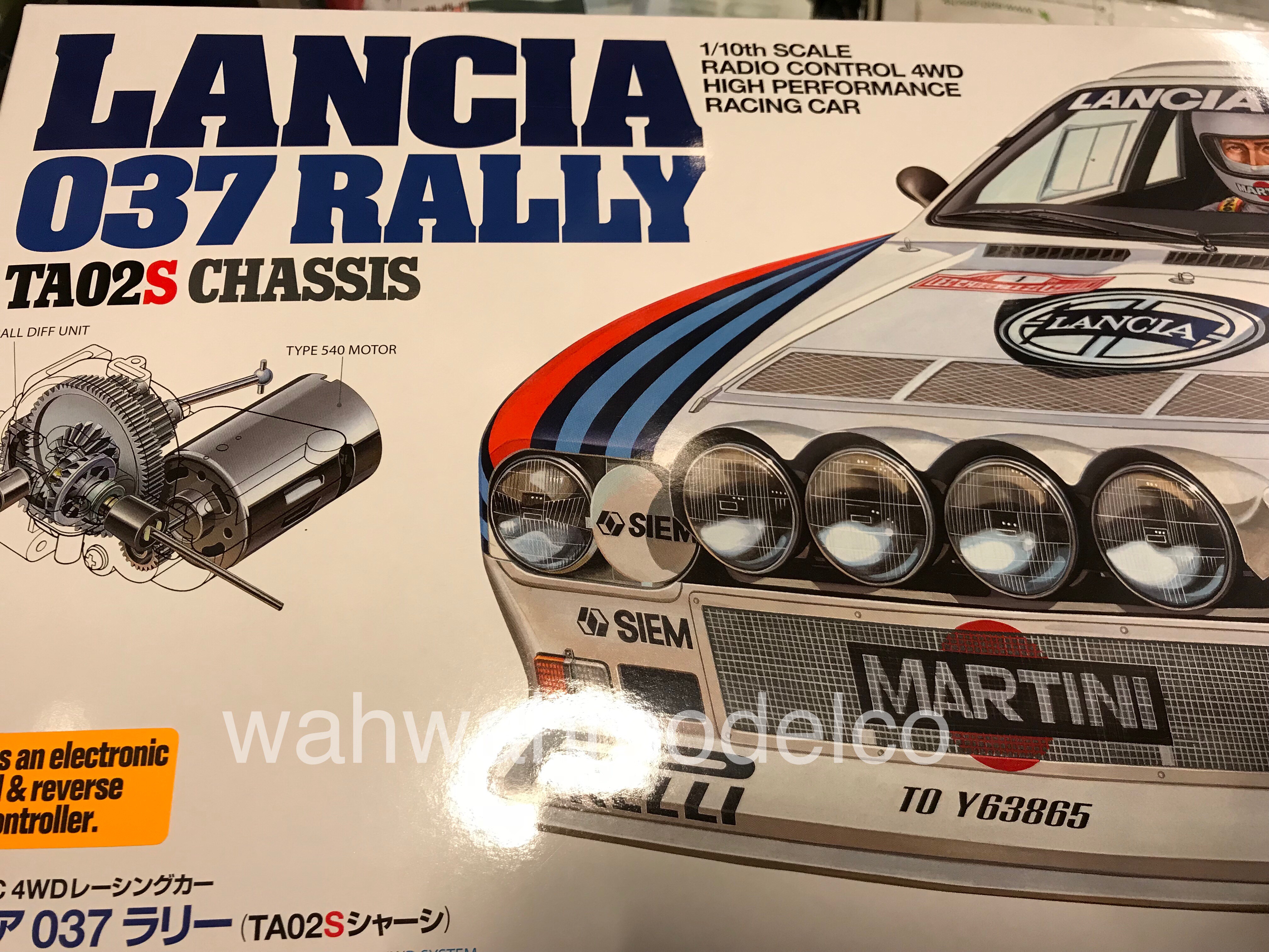 Tamiya 58654 1/10 Lancia 037 Rally - TA02-S On Road Car Kit