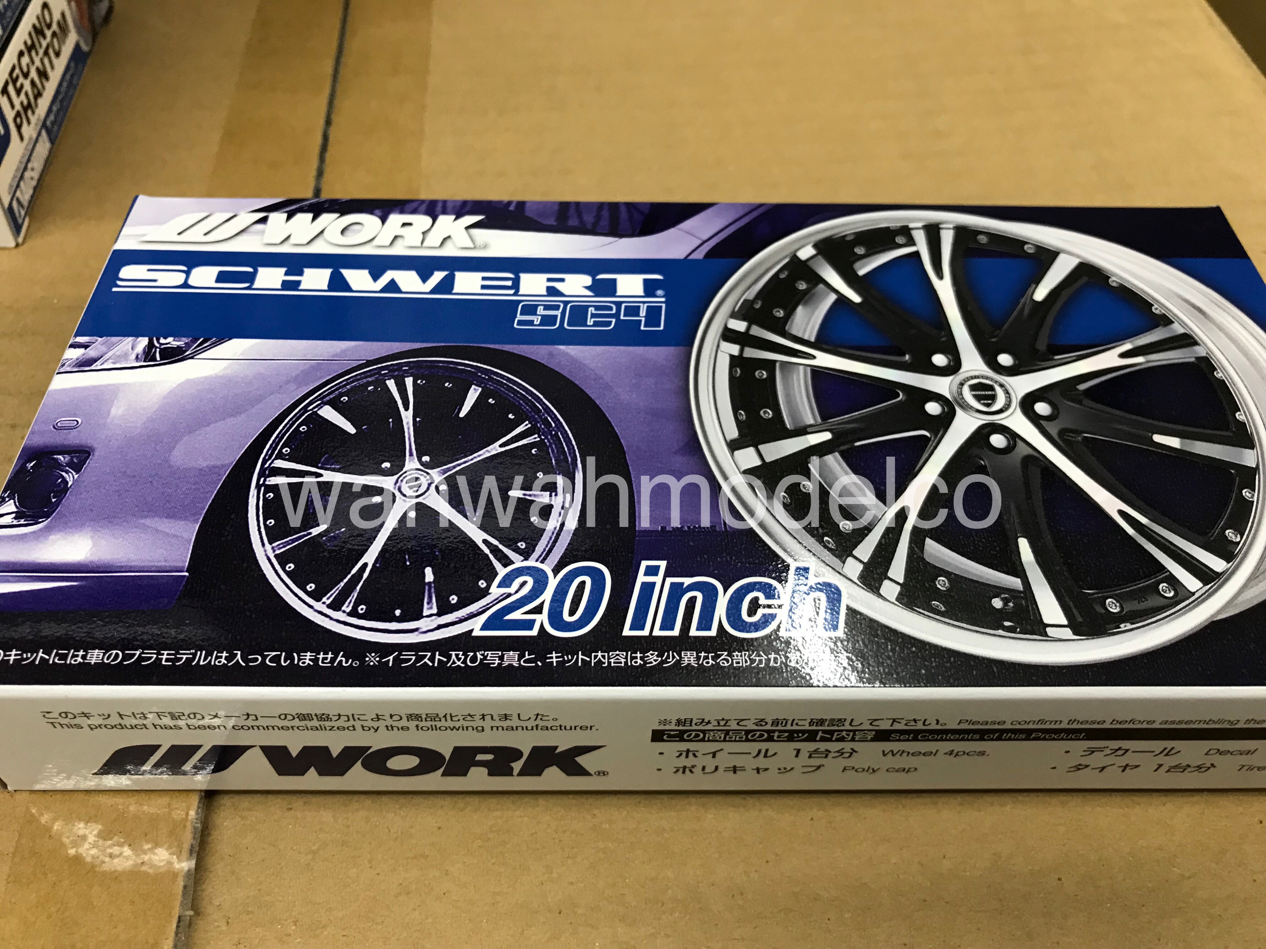 Aoshima 1/32 Art Up Parts No 33 Wheel & Tire Set Rare 