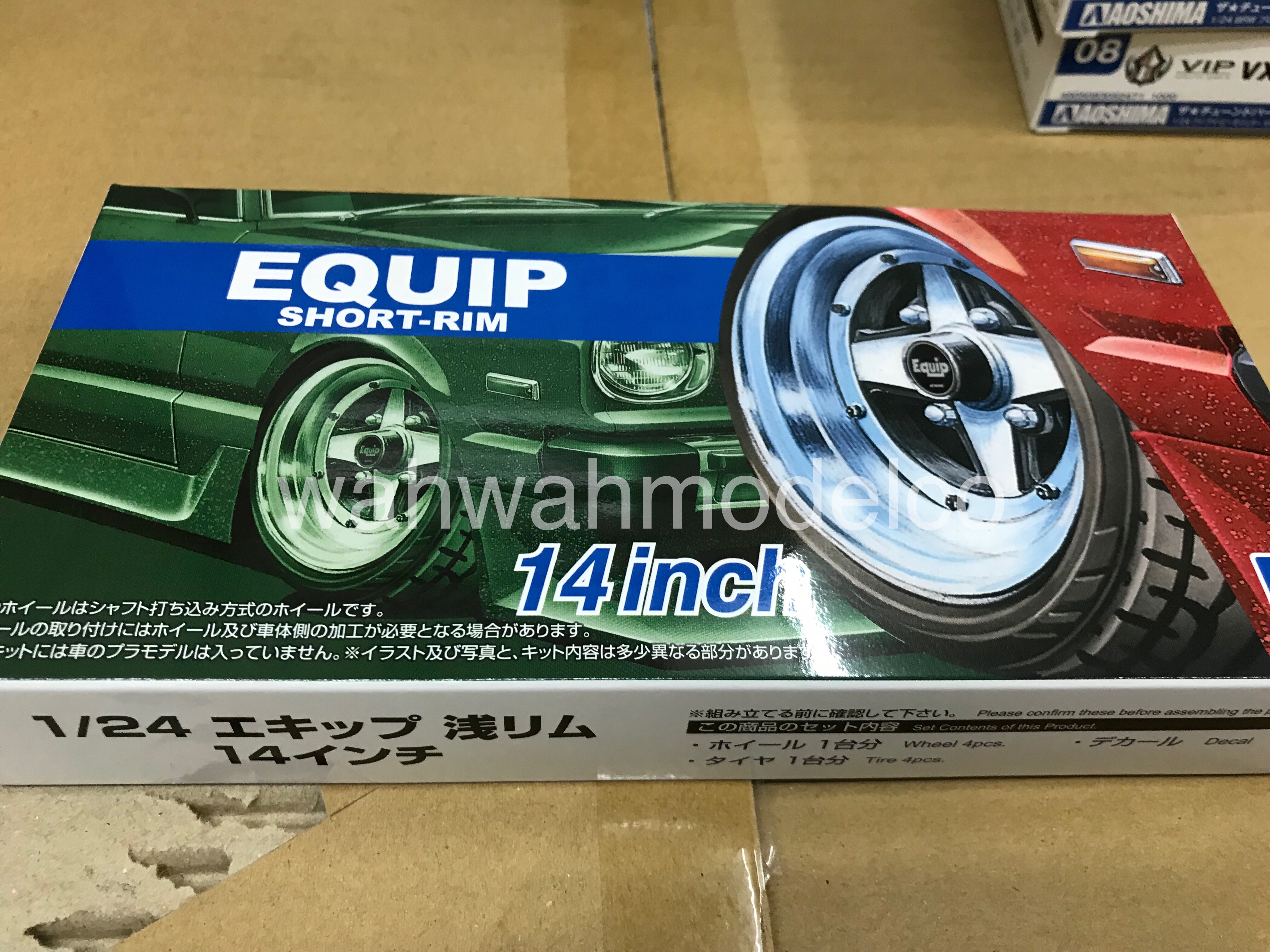 Aoshima 55304 Tuned Parts 88 1/24 LowenHart LD5 LX 19 inch Tire Wheel set 