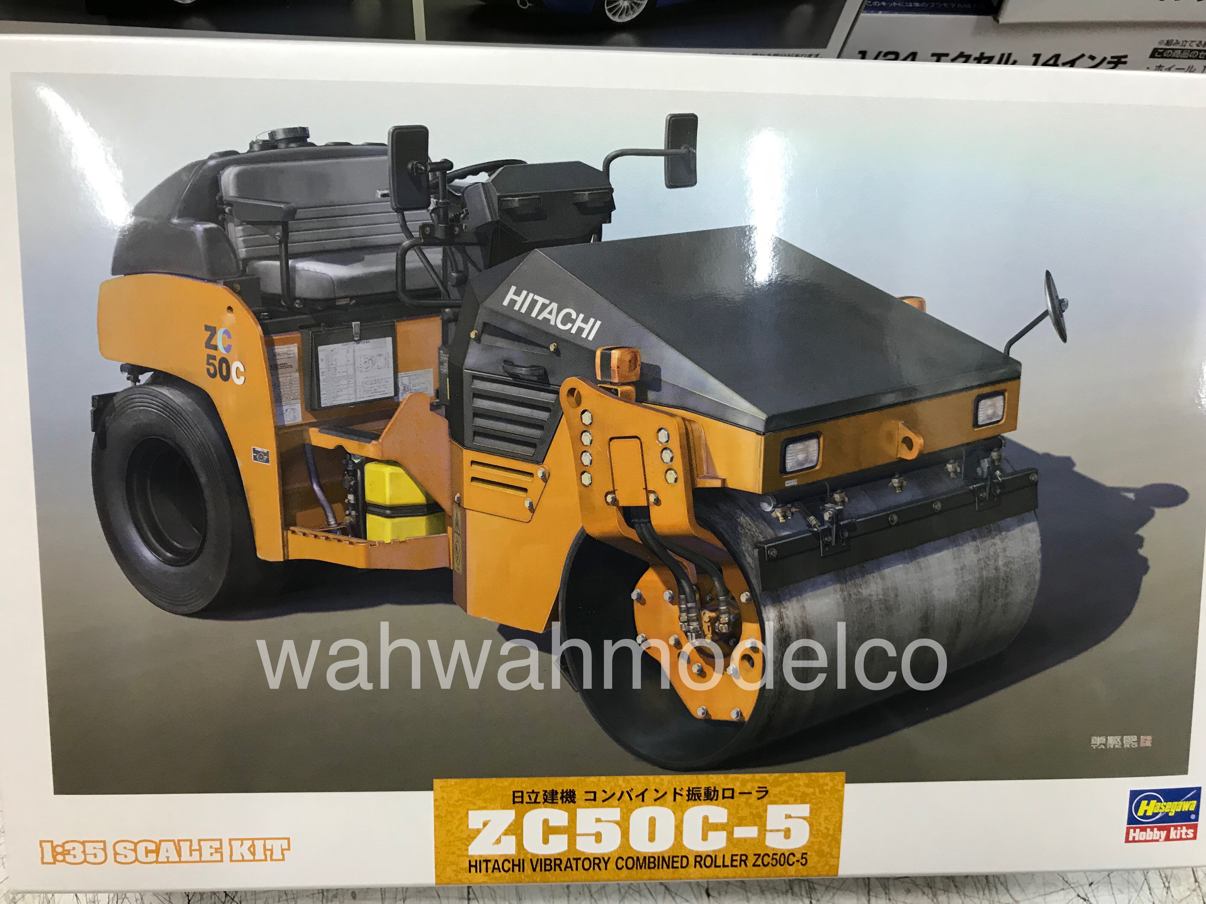 Hasegawa WM02 Hitachi Vibratory Combined Roller ZC50C5 1/35 scale kit