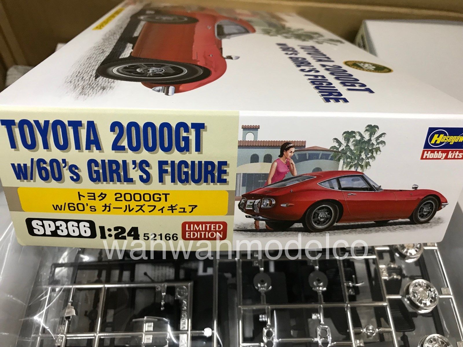 トヨタ 2000GT ハセガワ Hasegawa w&frasl;60sガールズ Model 1/24 ハセガワ SP366 トヨタ2000GT w/60’s ガールズフィギュア