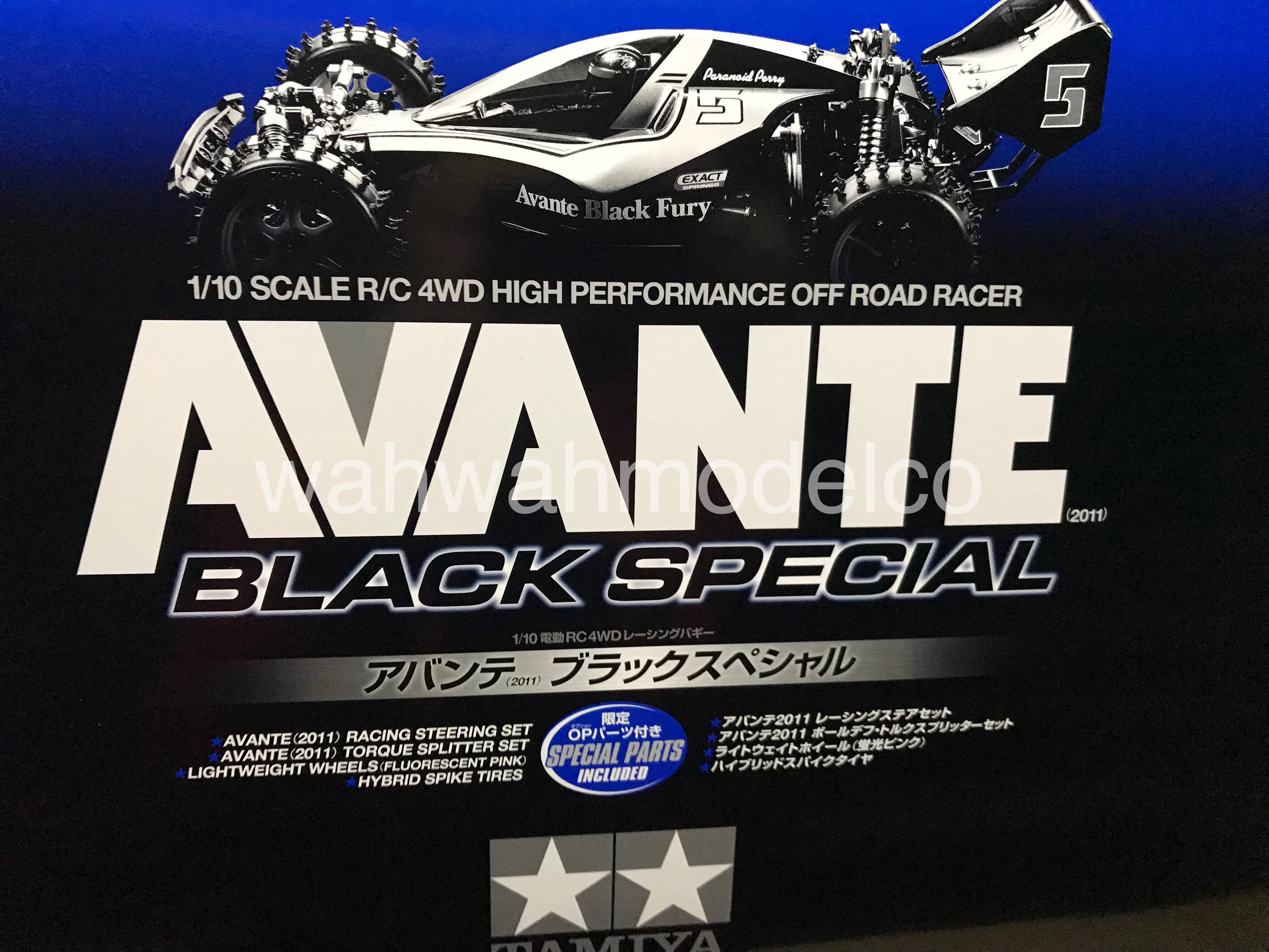 TAMIYA AVANTE BLACK SPECIAL 1/10 【公式通販】