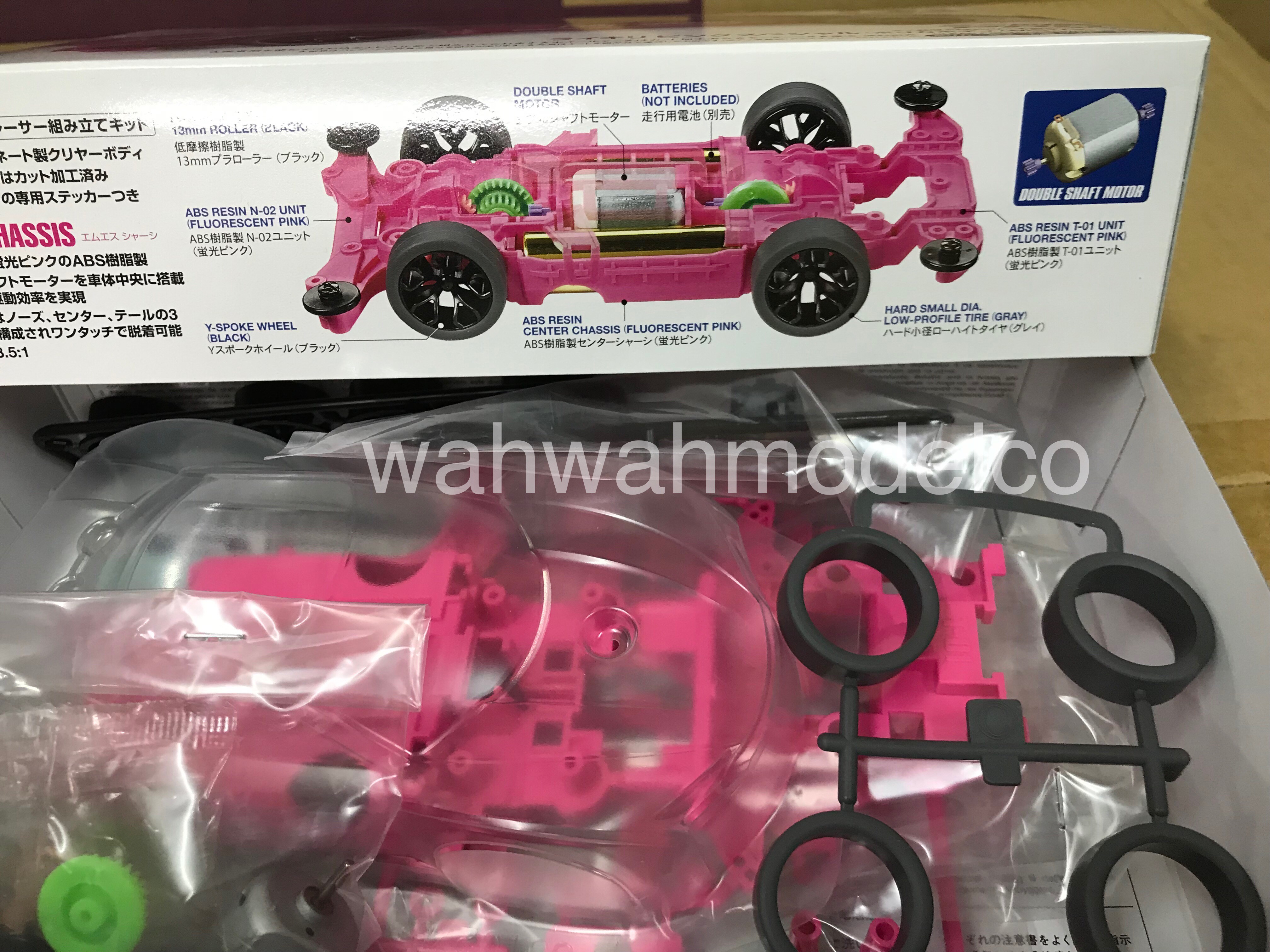 tamiya 95486 1/32 Mini 4WD Special Rikiri Pink Special MS Chassis