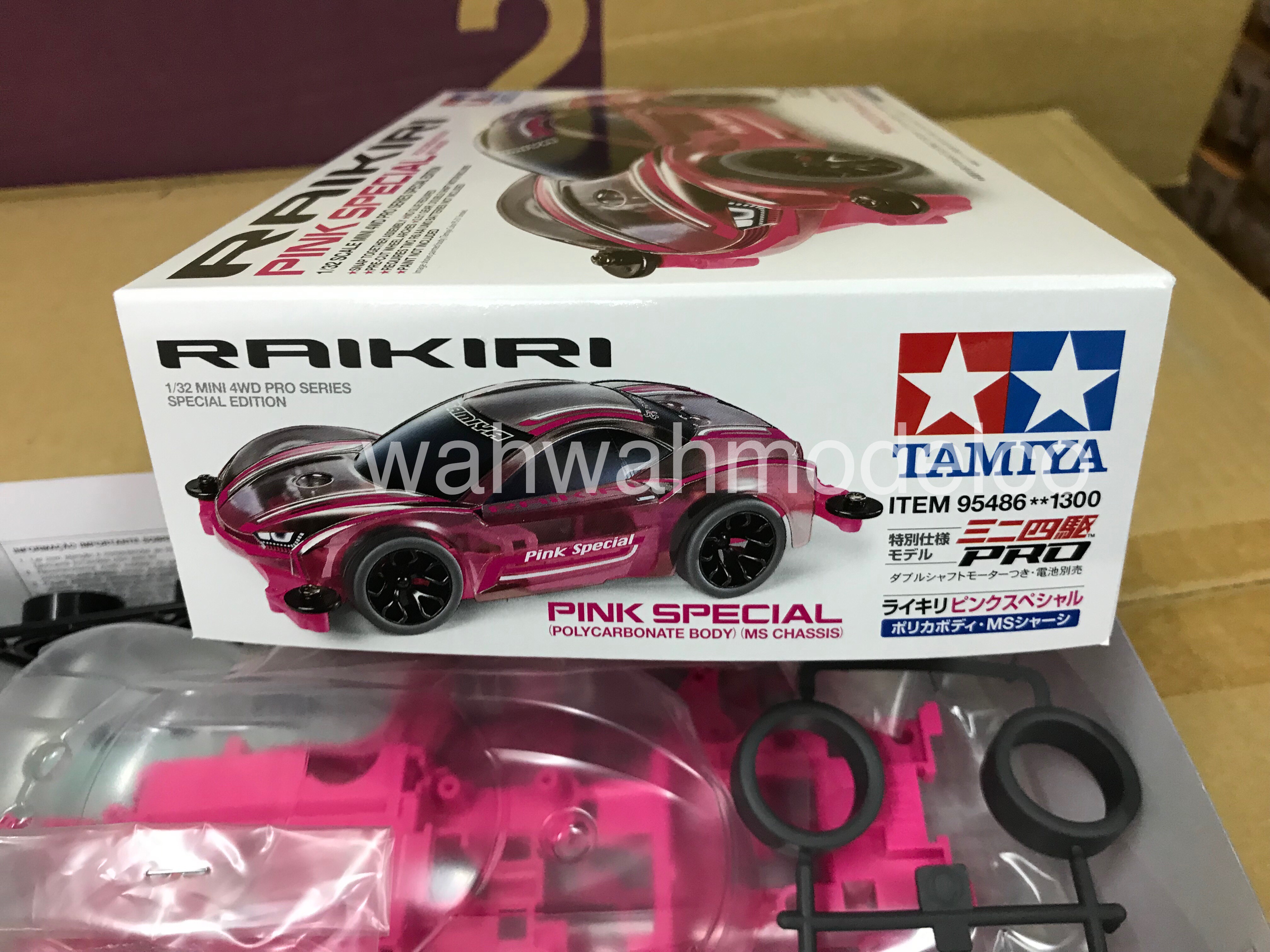 tamiya 95486 1/32 Mini 4WD Special Rikiri Pink Special MS Chassis