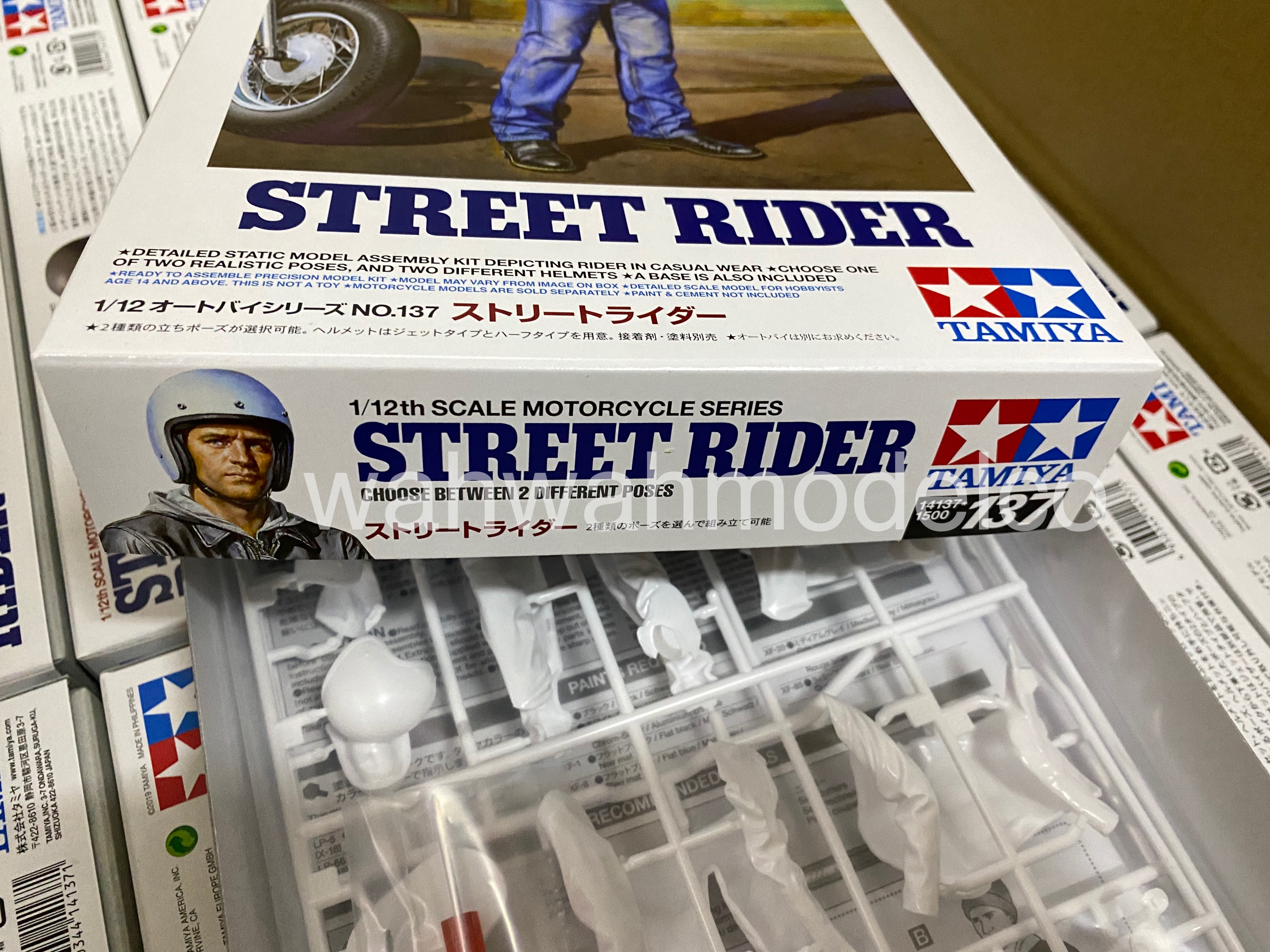 Tamiya 14137 1/12 Street Motorcycle Rider Plastic Model Kit for sale online 