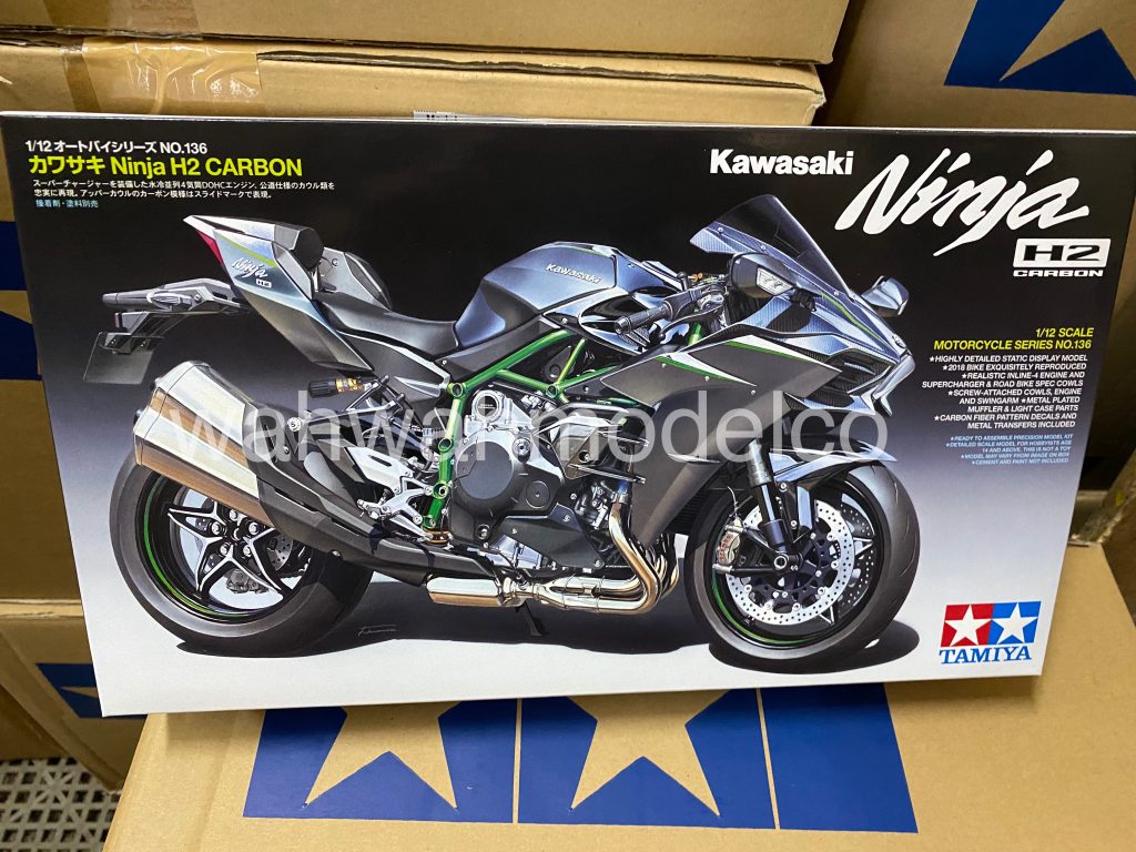 Tamiya 14136 Kawasaki Ninja H2 Carbon 1/12 Scale Kit for sale online