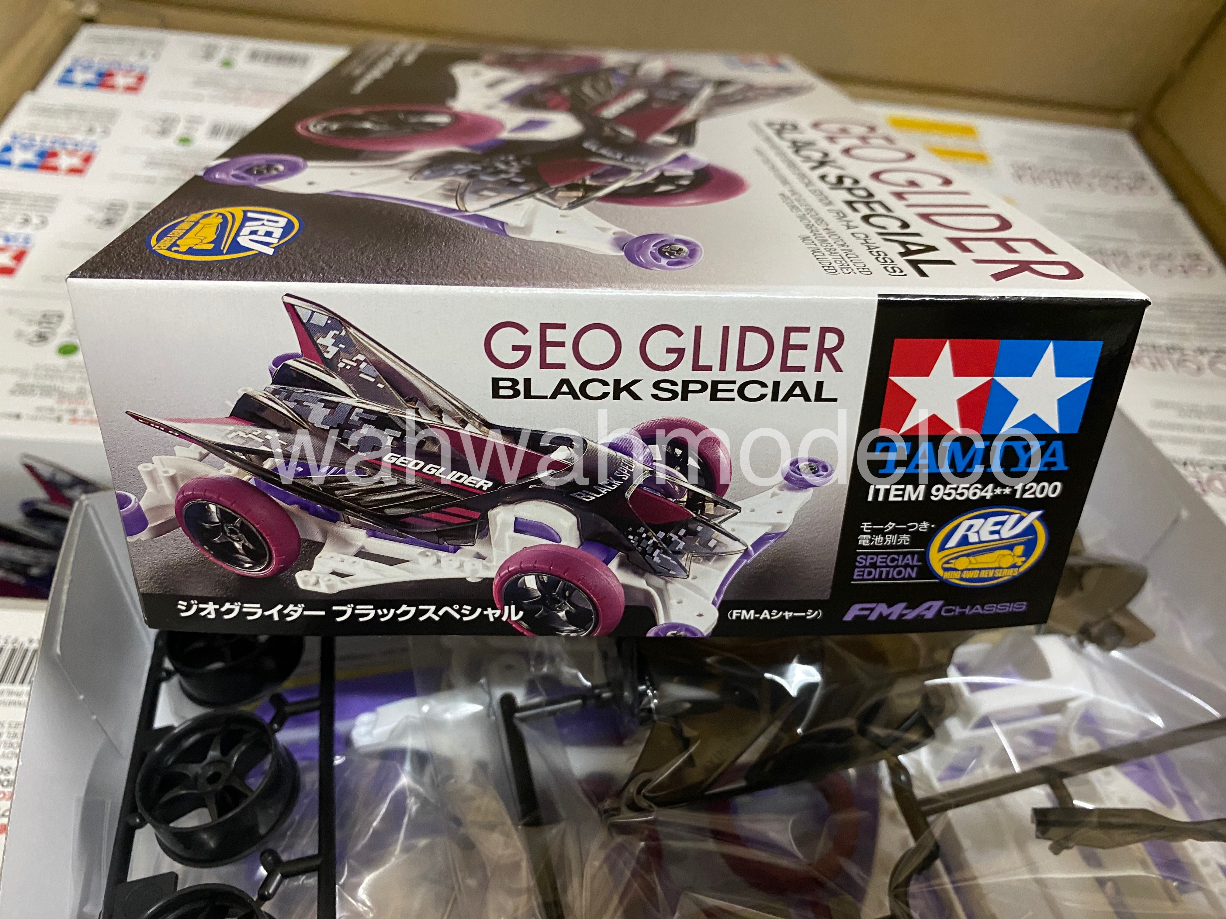 Tamiya 1 32 Rev Mini 4WD Geo Glider Black Special Kit w FM-A Chassis 95564 