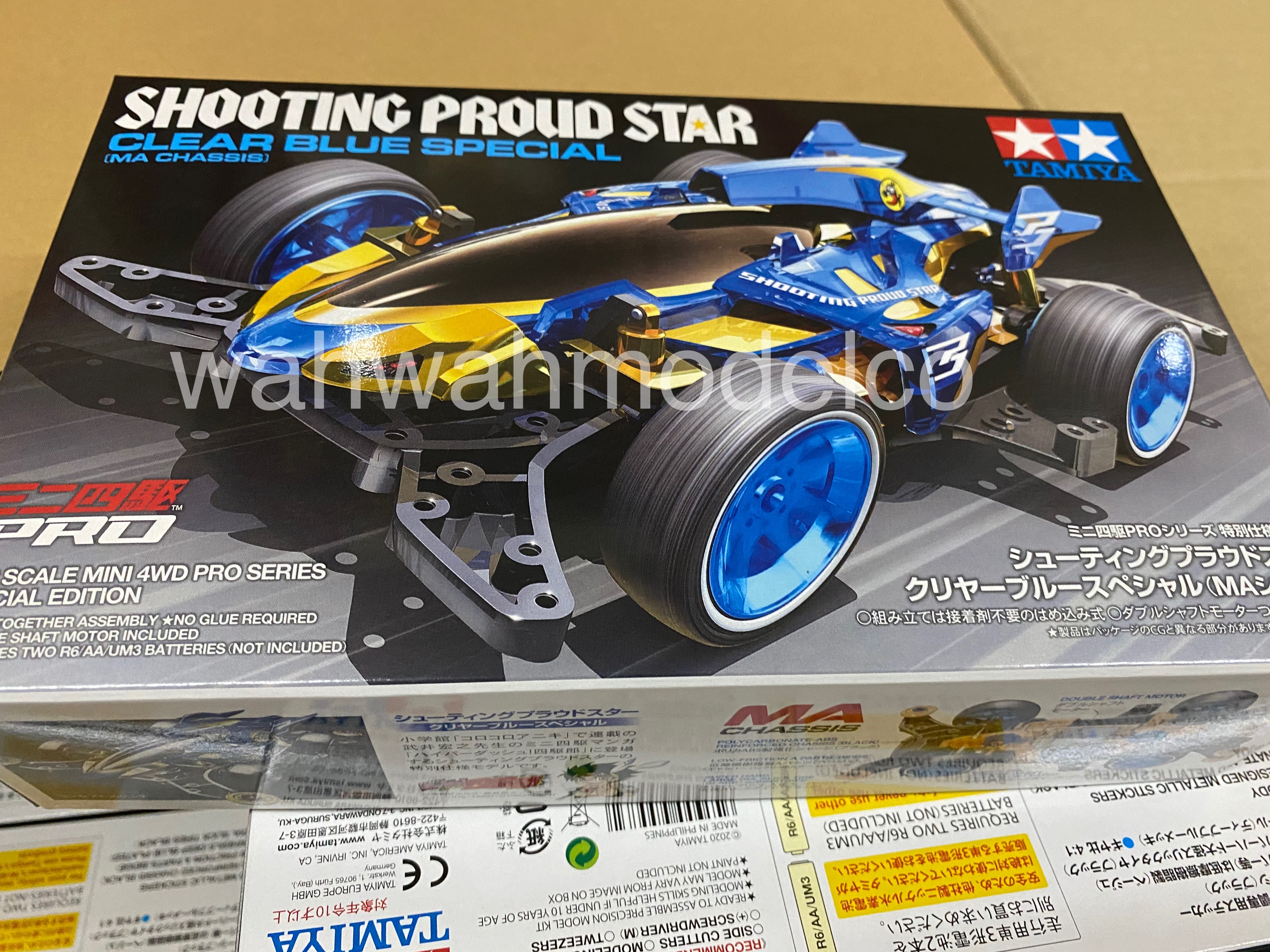TAMIYA 95573 Mini 4WD SHOOTING PROUD STAR Clear Blue Special (MA Chassis)