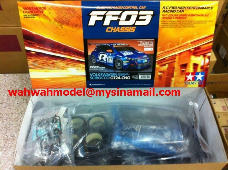 Tamiya #58505 1/10 RC FWD Car FF03 Chassis VW Volkswagen Scirocco GT24-CNG '11 