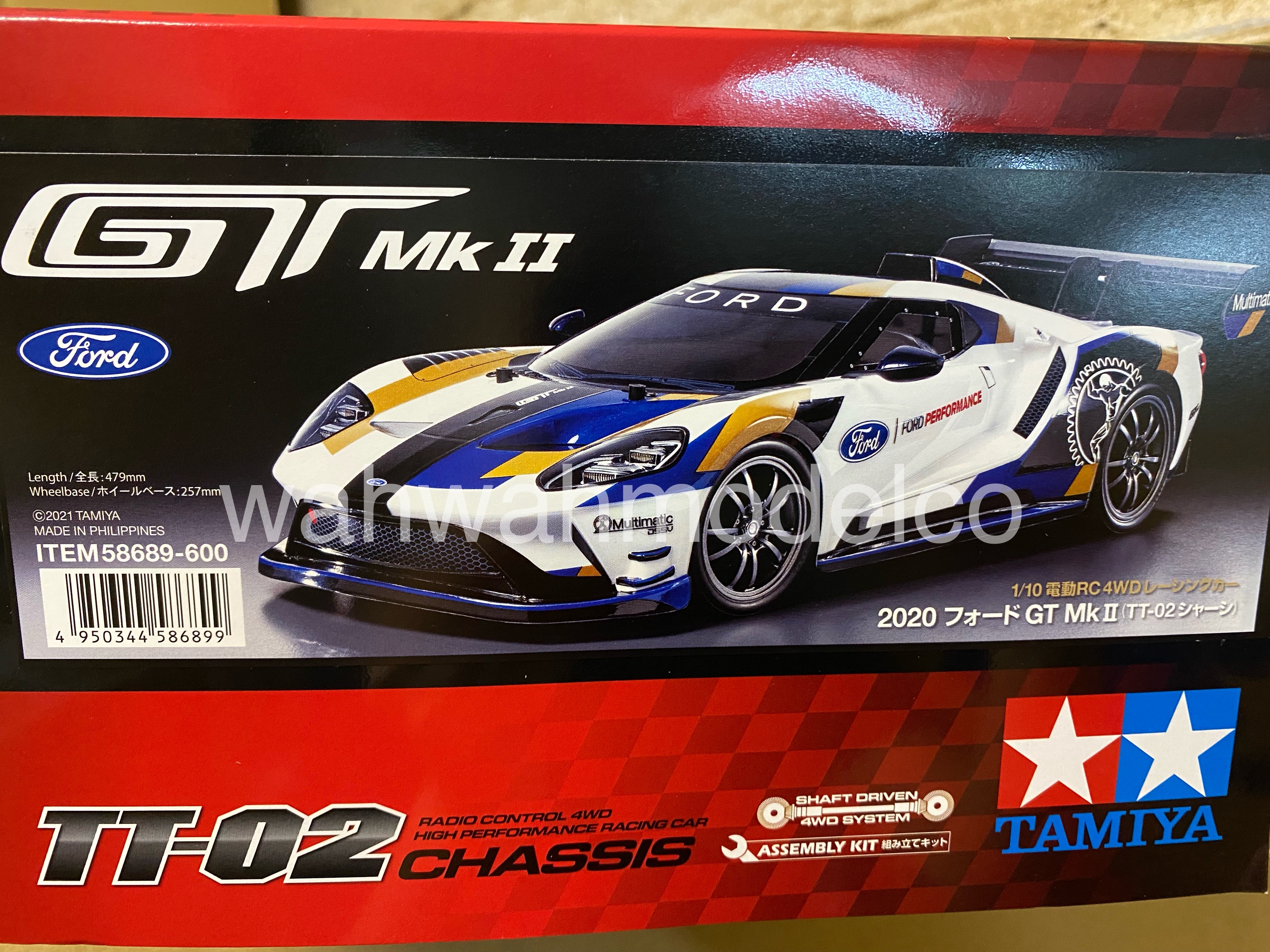 ◆未組立◆タミヤ No.689 2020 フォード GT MK II Tamiya 2020 Ford GT Mk II TT-02 / Tamiya USA