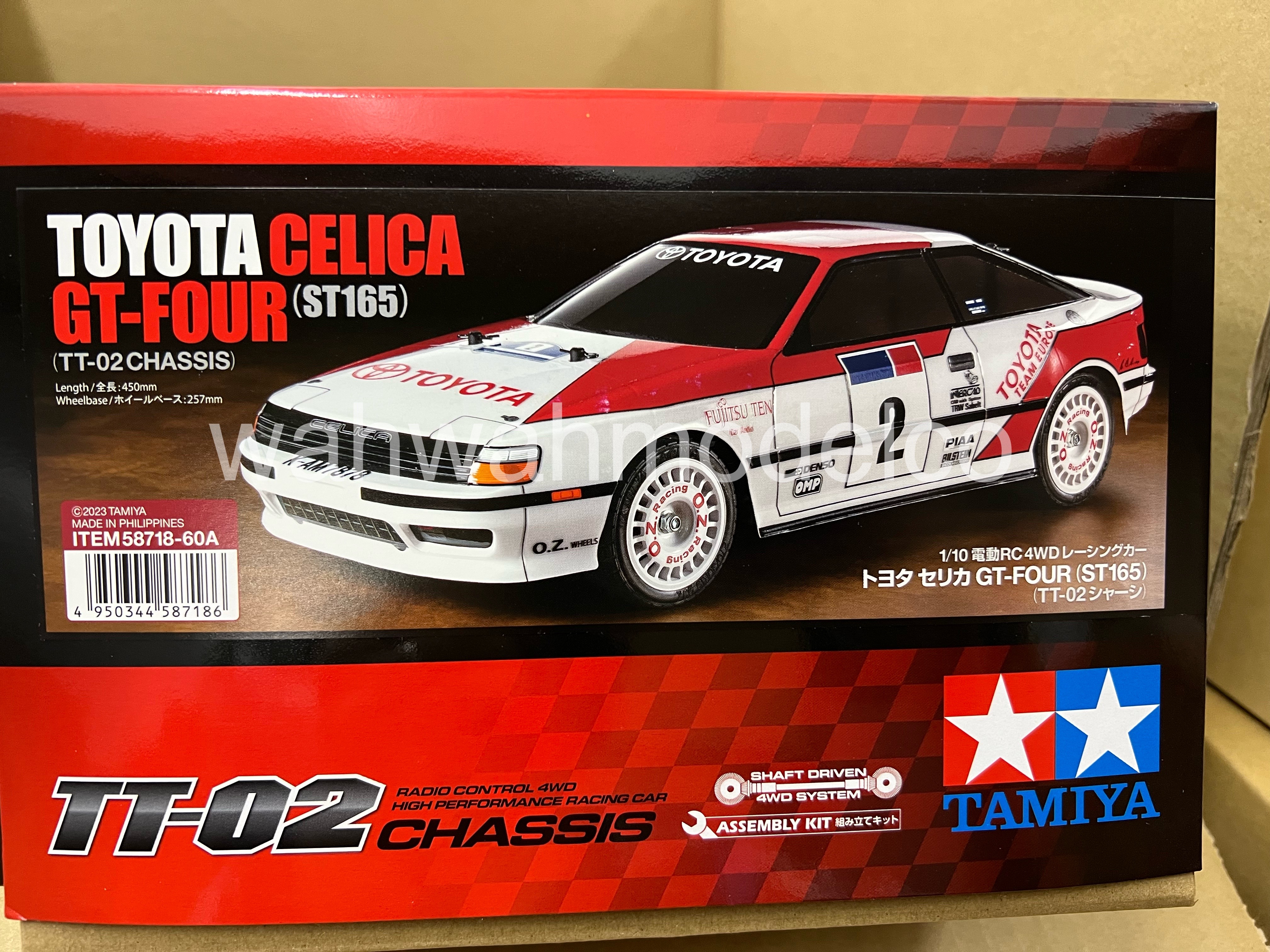 Tamiya 58718-60A - 1/10 Toyota Celica GT-Four (ST165) (TT-02) (W/O