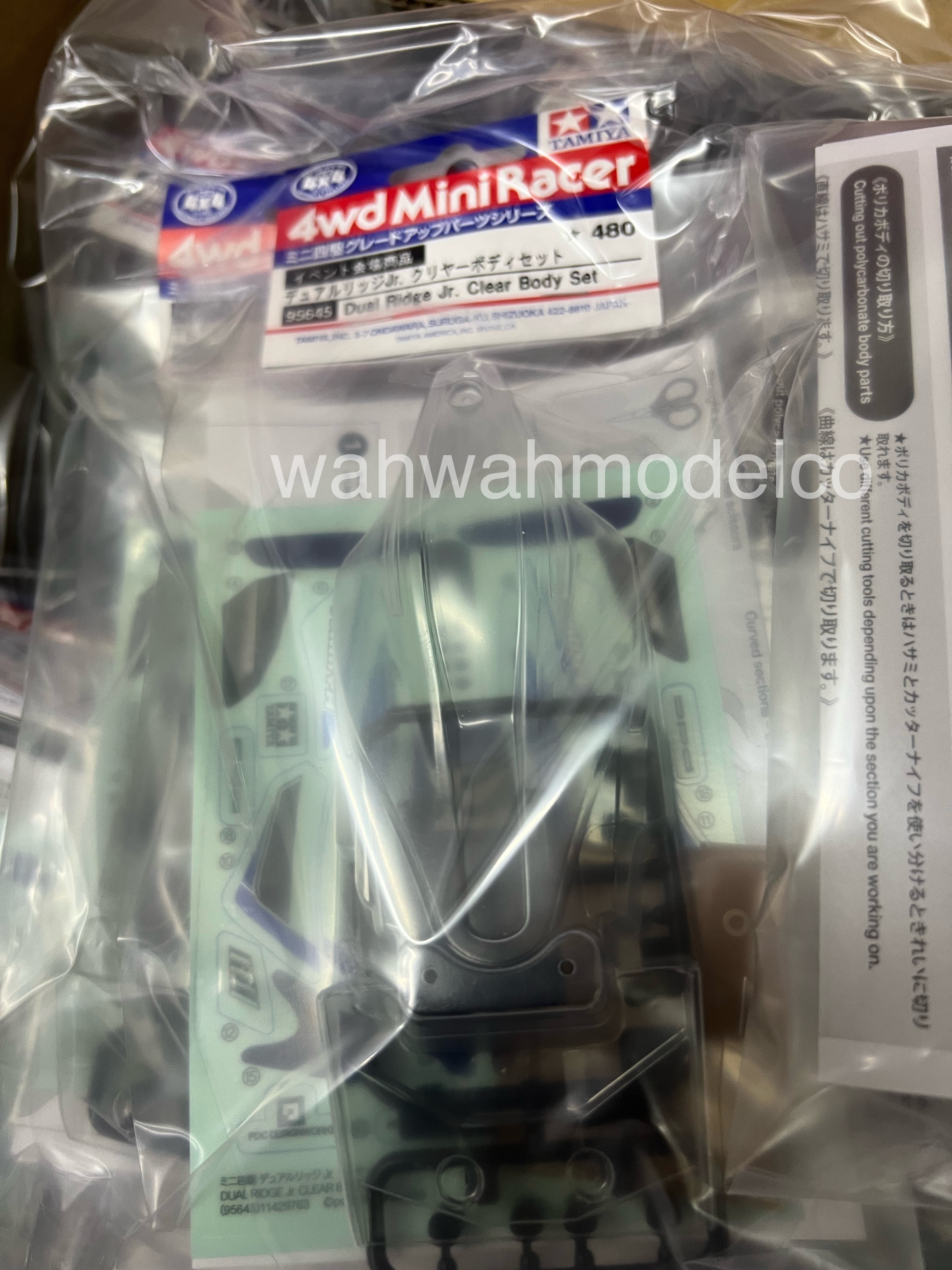 Tamiya 95645 1/32 Mini 4WD Clear Body Set Dual Ridge Jr Tamiya 95645 1/32 Mini 4WD Clear Body Set Dual Ridge Jr
