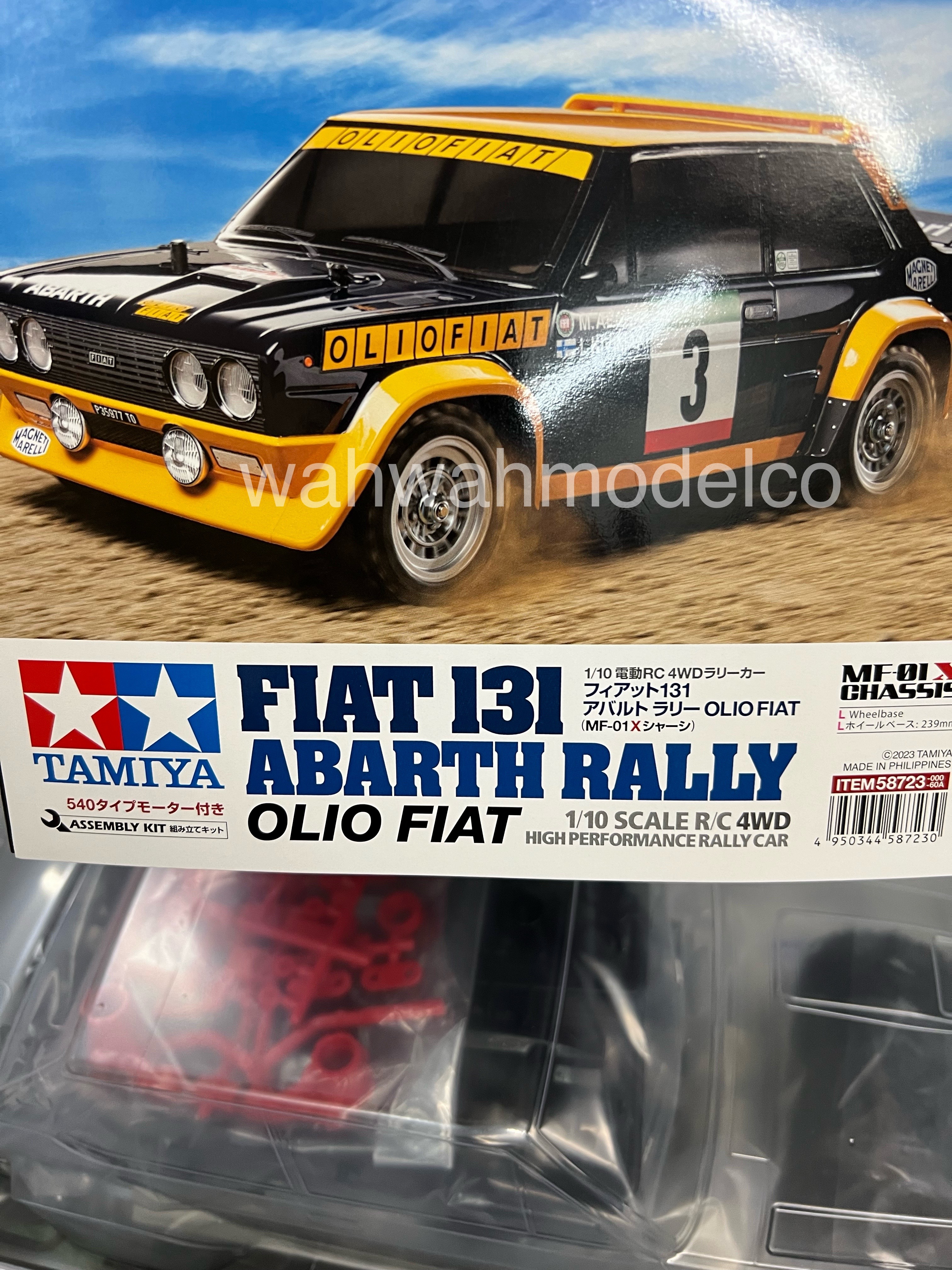 Tamiya 58723 1/10 RC Car MF-01X Chassis Olio Fiat 131 Abarth