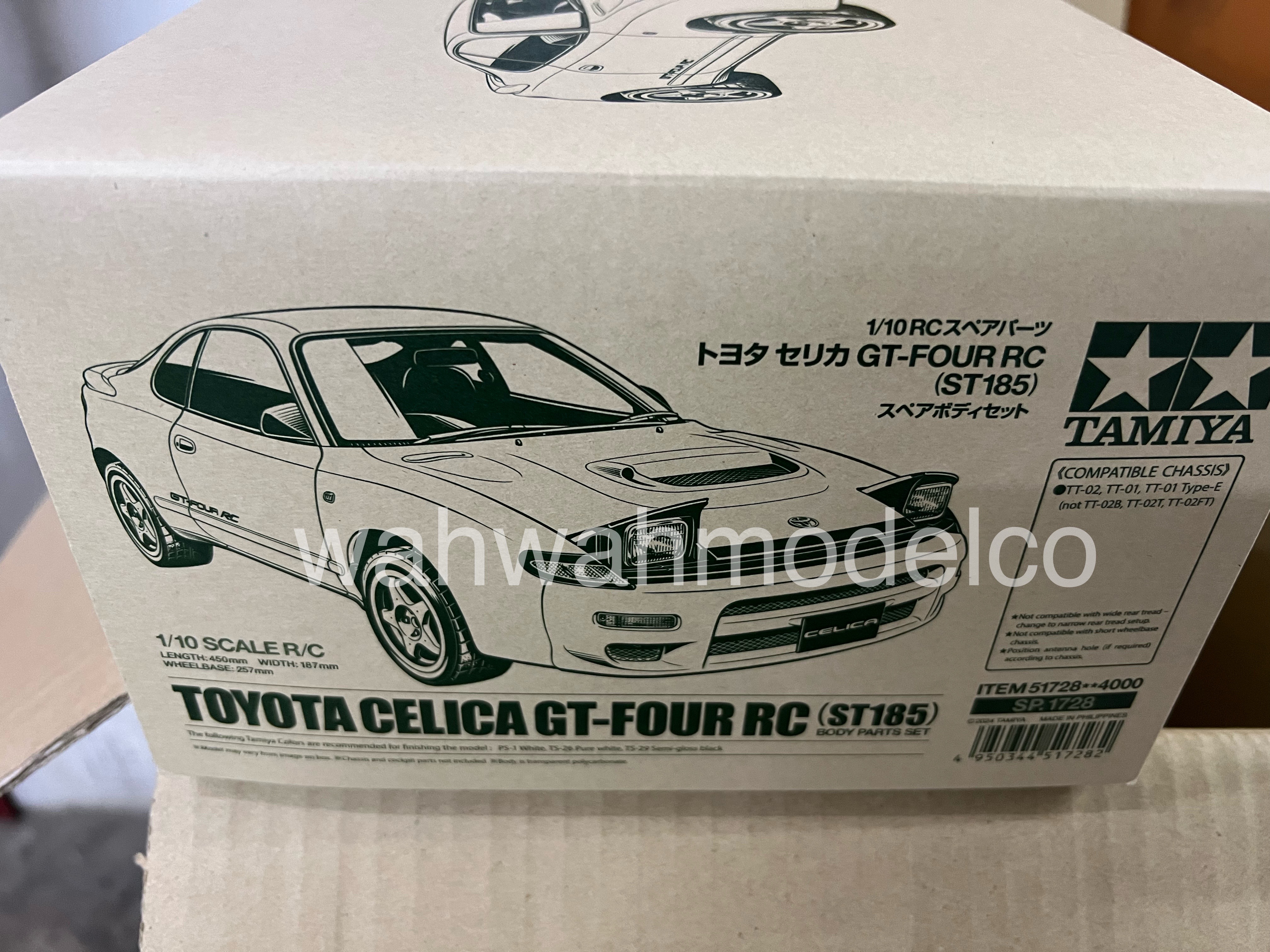 田宮 51728 セリカ(ST185)ボディ＆ステッカー＆ホイール Tamiya 51728 1/10 RC Car Toyota Celica GT-Four ST185 Spare