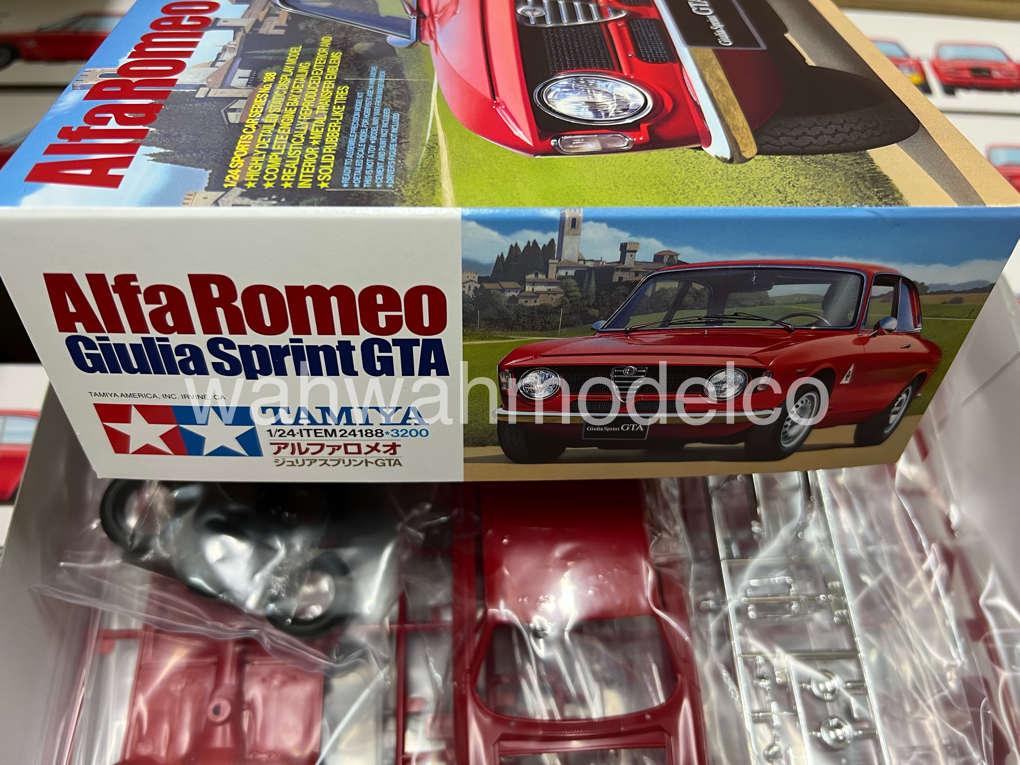 【未使用】TAMIYA Giulia Sprint GTA ボディパーツセット！ Sports Car Series No188 Alfa Romeo Giulia Sprint GTA 24188