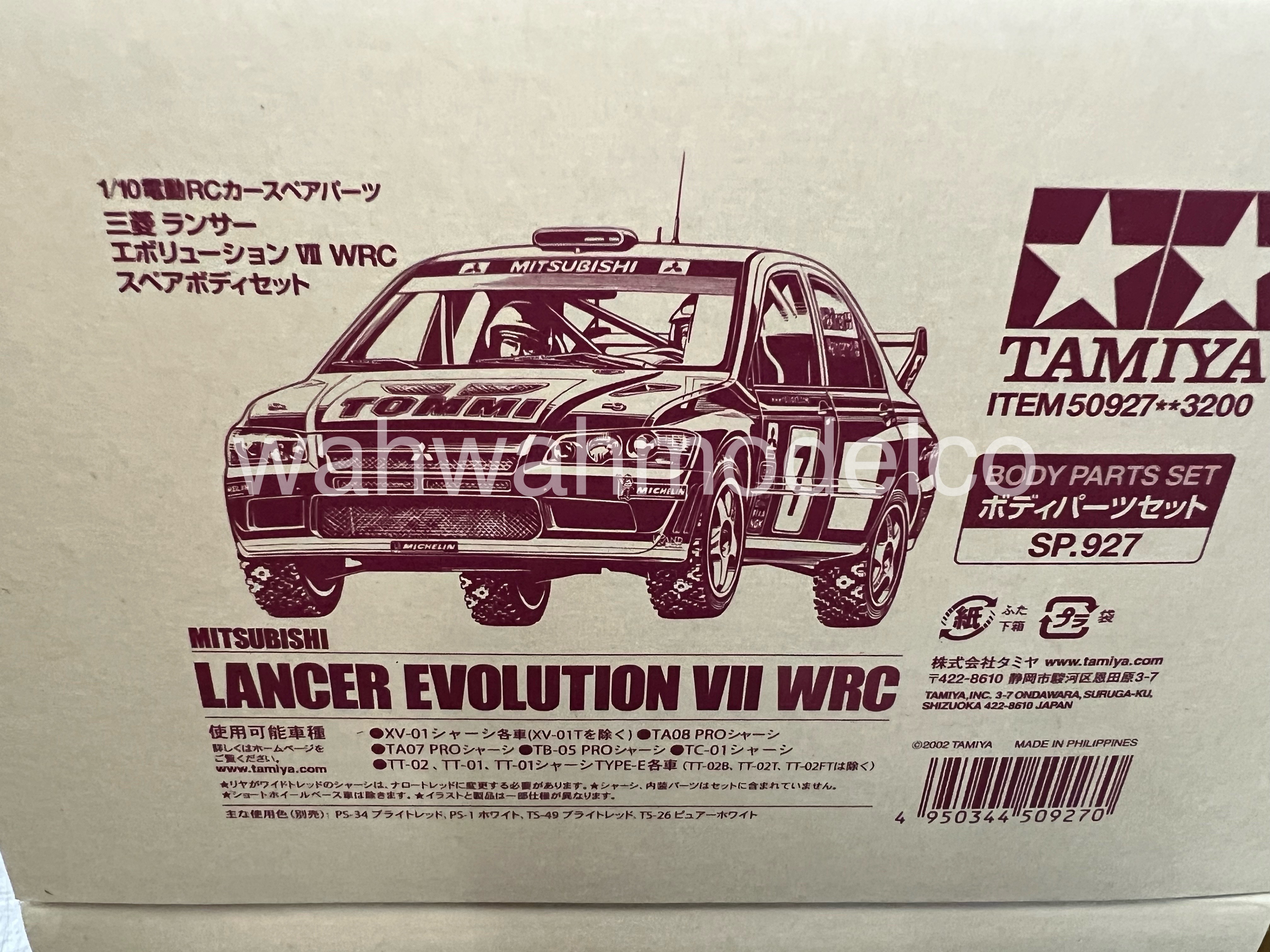 Tamiya 1/10 Mitsubishi Lancer Evolution VII WRC 190mm Clear