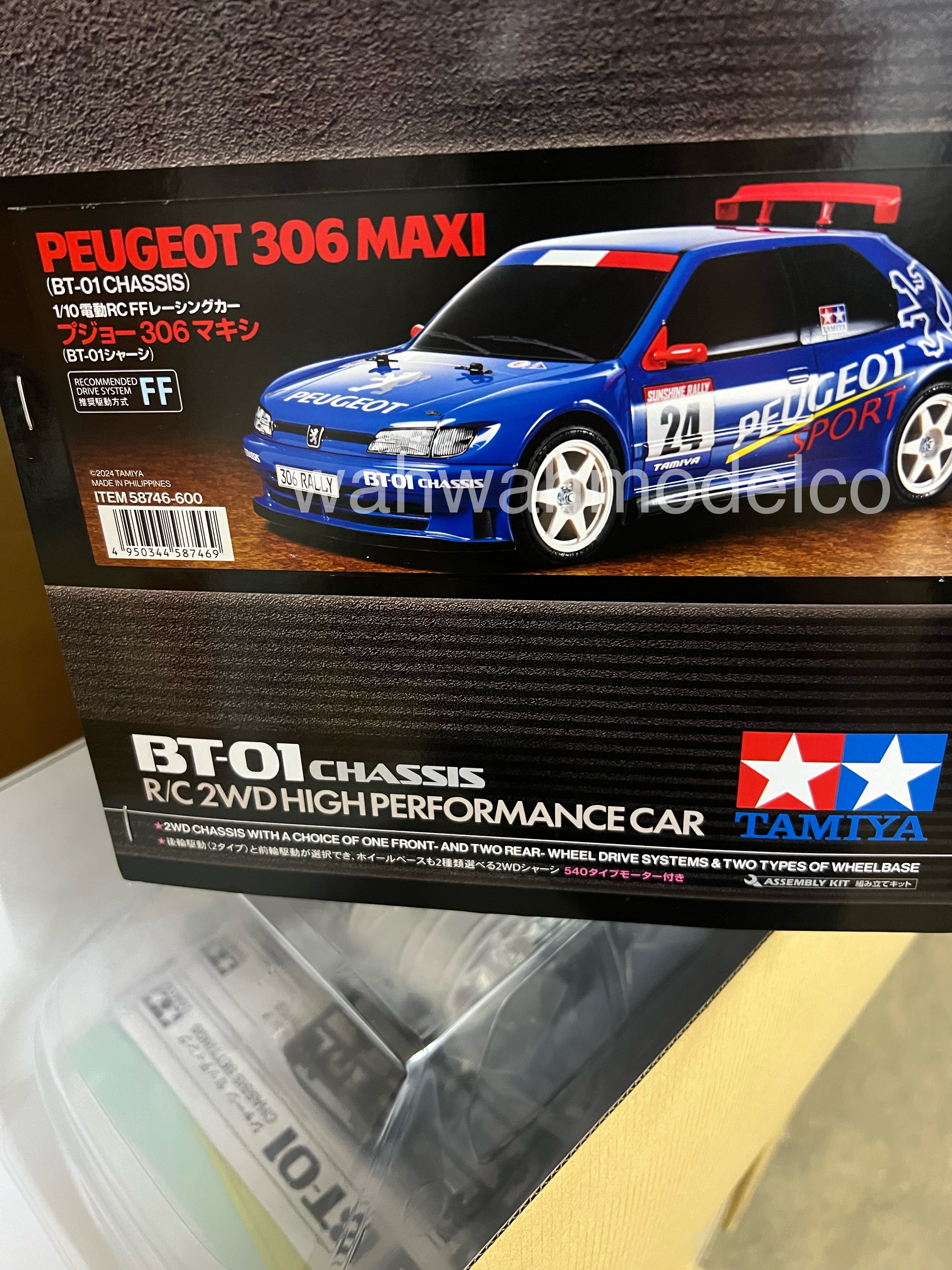 Tamiya 58746 1/10 RC 2WD BT-01 Chassis Peugeot 306 Maxi